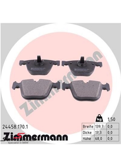 X6 E71 ARKA FREN BALATASI 5,0 İX X6 E71 ARKA FREN BALATASI 5,0 İX