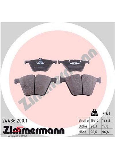 F01/F02/F06/F07 ÖN FREN BALATASI 5,0