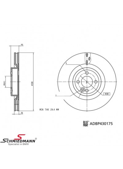 MİNİ R56 JCW GP2 ÖN FREN DİSKİ