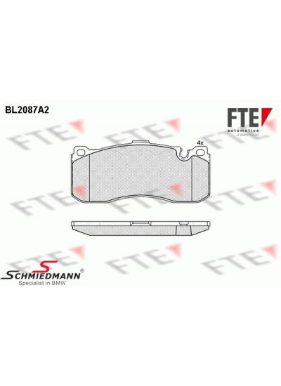 MİNİ R56 JCW ÖN FREN BALATASI MİNİ R56 JCW ÖN FREN BALATASI