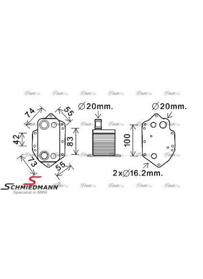 E46/E90/E60/E65/X3 E83/X5 E53 MOTOR YAĞ SOĞUTUCU M57N/2 E46/E90/E60/E65/X3 E83/X5 E53 MOTOR YAĞ SOĞUTUCU M57N/2