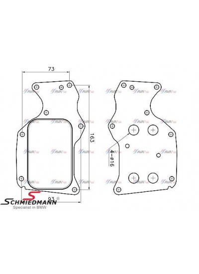 F20/F30/F10/G30/X1 G01/X5 F15 MOTOR YAĞ SOĞUTUCU B47